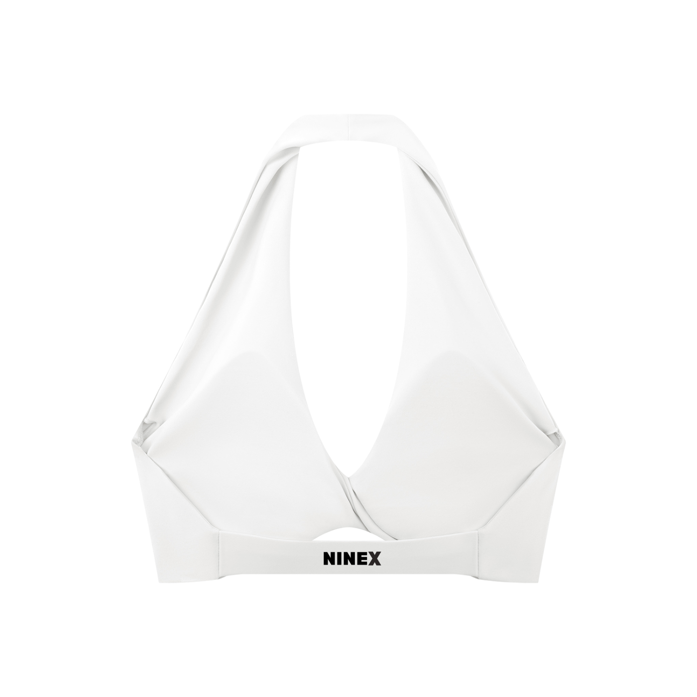 Women's Pleated Halter Sports Bra